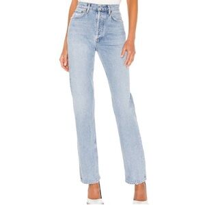 Agolde Lana jeans straight leg in riptide, Size 25 L55